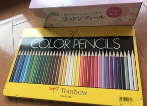 トンボ鉛筆の色鉛筆NQ36色セット　大きさ